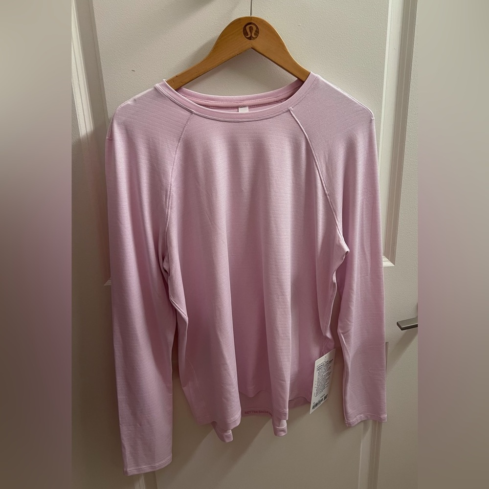 NWT License To Train Long Sleeve (Heathered Meadowsweet Pink)
